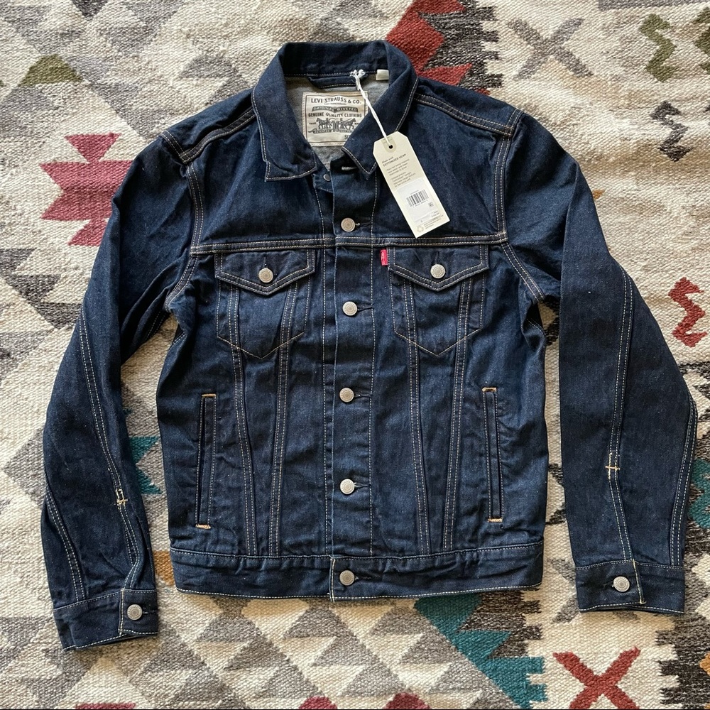 NWOT Men’s S Levi’s Wellthread Collection Cottonized Hemp Jean Jacket $168